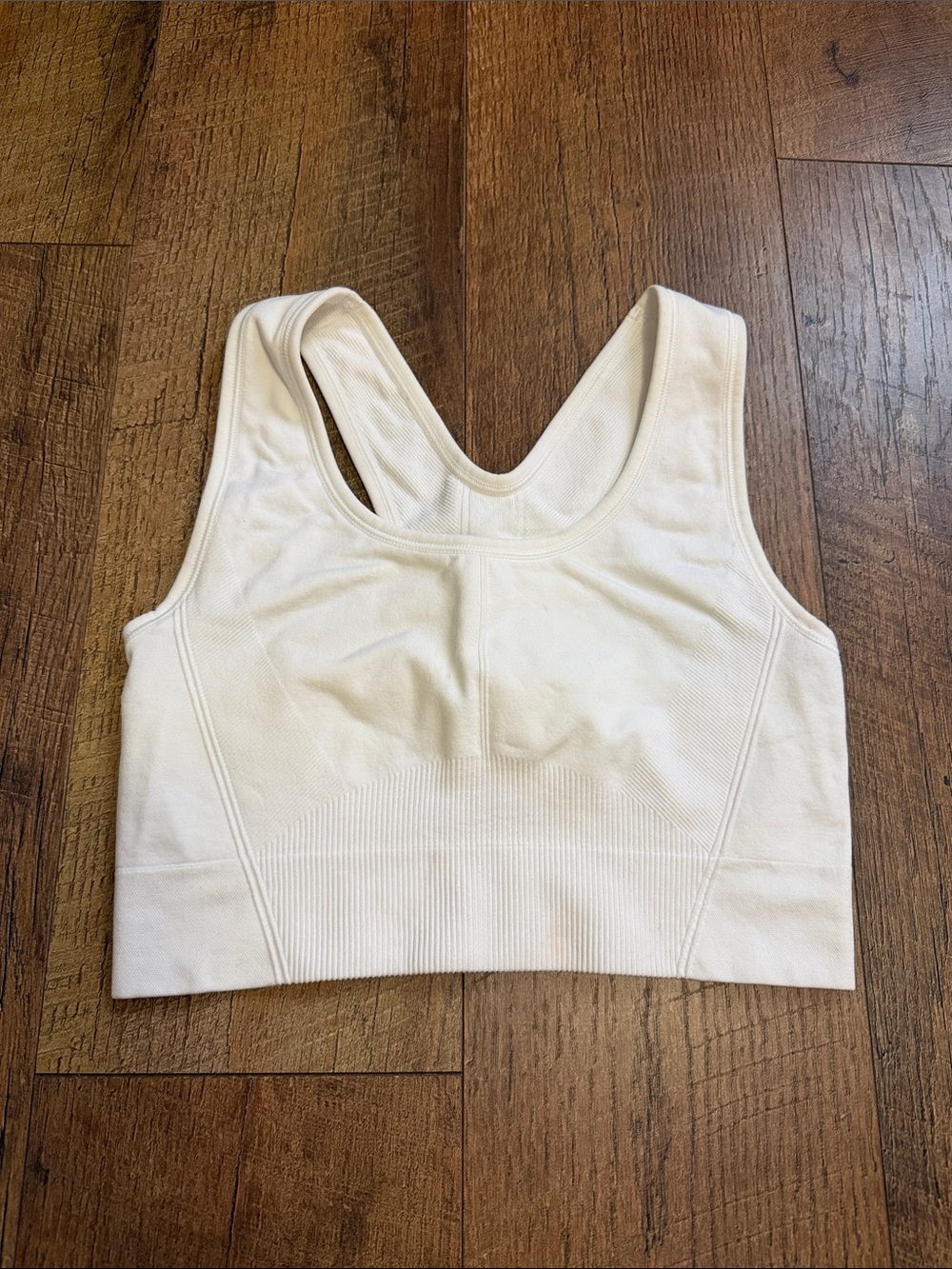 all in motion Cream Racerback Seamless Sports Bra